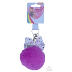 JoJo Siwa Rhinestone Bow Pom Pom Keychain Girls Pompom...