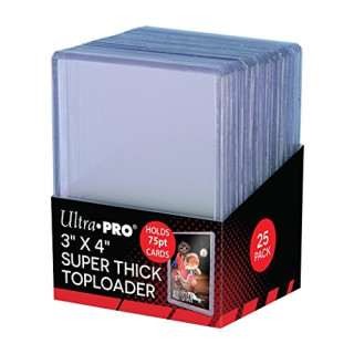 Ultra Pro Accessories Toploaders Superdick 7,6 x 10,2 cm, transparent, 25 Stück