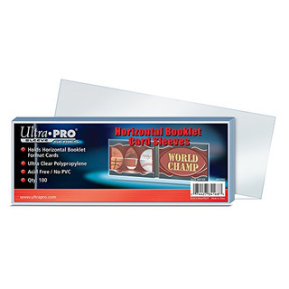 100 Ultra Pro Horizontal Booklet Card Sleeves - Hüllen - 7 1/2" x 2 13/16" (190.5mm x 71.4mm)