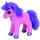 TY 42051 - Charming - Einhorn mit Glitzer Augen, violett Hufen und Horn, 15 cm, pink