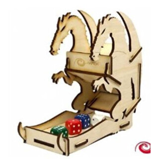 e-Raptor Dice Tower Dragon Wooden Small