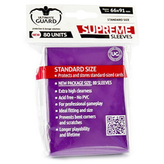 Ultimate Guard  Supreme Sleeves Standard Violet 80 ct. Purple