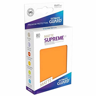 Ultimate Guard  - Supreme UX Sleeves Standard Matt Orange 80 ct.