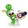 Mario & Rabbids Kingdom Battle - Figur Rabbid Yoshi (8 cm)