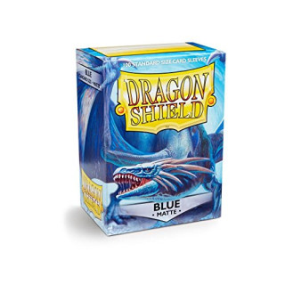 Dragon Shield 100 Sleeves + Box Matte Blue - Blau - Magic: The Gathering Standard Mat