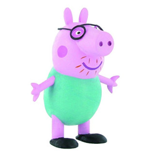 Comansi COMA99682 - Peppa Daddy Pig Minifigur, 6.5 cm