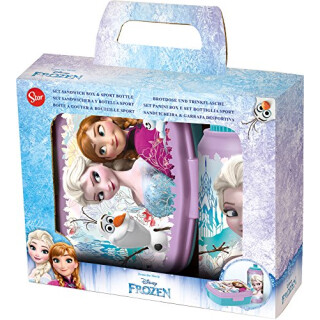 Frozen 786873 - Set: Jausenbox und Trinkflasche (400 ml) in Geschenkpackung