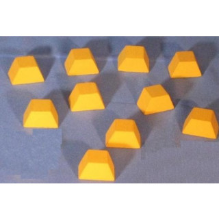 Mayday Games Gold - Goldbarren Wooden Token Set - Holz Spielsteine