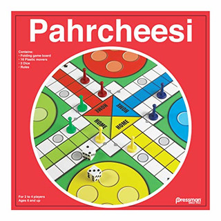 Pressman Toy Pahrcheesi in Box, rot