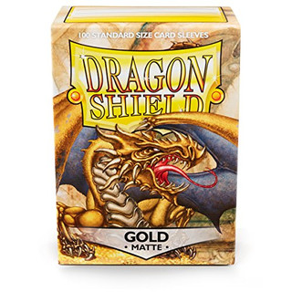 Dragon Shield Matte: Gold (100 Sleeves)