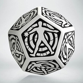 D12 White & black Hit Location die