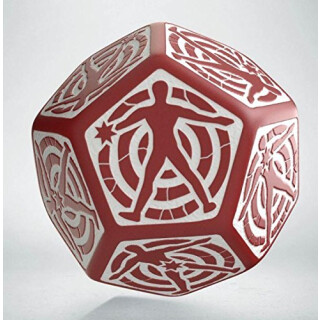 D12 Hit Location Red & white die
