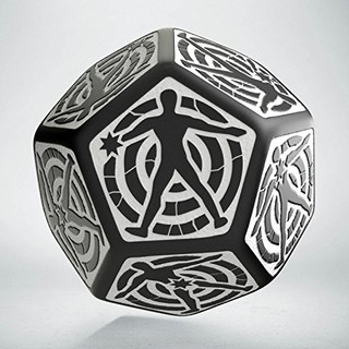 D12 Hit Location Black & white die