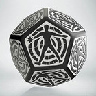 D12 Hit Location Black & white die