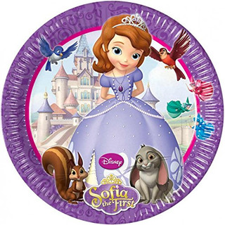 20cm Disney Sofia the First Party Plates, Pack of 8