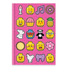 Lego 90407 - Iconic Notizbuch A5, Liniert mit 96 Seiten