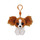 TY 36657 - Barks Clip - Hund Pluschtier, Beanie Babies, 8,5 cm, Braun
