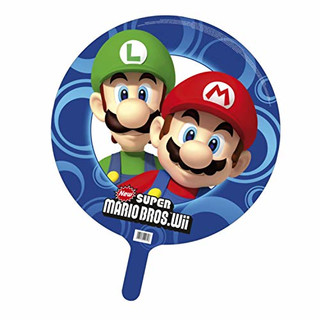 Super Mario Folienballon blau