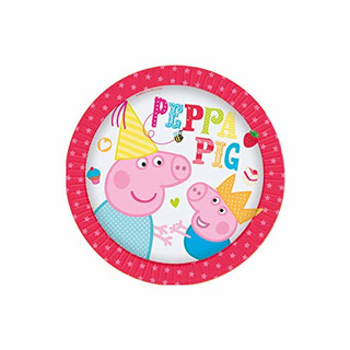 Generique - 8 Kleine Teller Peppa Wutz