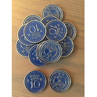 Scythe Promo #15 -15 Metal $10 Blue Coins