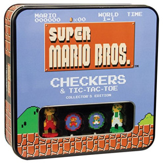 Super Mario Bros™ Classic Combo Checkers/Tic Tac Toe (Tin) Collectors Edition