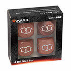 Ultra Pro Deluxe 22MM Red Mana Loyalty Dice Set for...