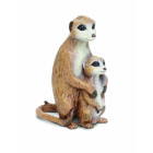 Plastoy Erdmaennchen mit Baby – Safari