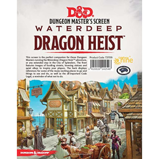 D&D Dungeons & Dragons Waterdeep Dragon Heist - DM Screen - English