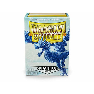 Dragon Shield Standard Sleeves - Matte Clear Blue (100 Sleeves)