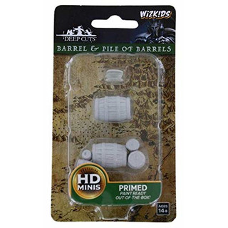Dungeons & Dragons WizKids: Deep Cuts Unpainted Miniatures: Barrel & Pile of Barrels