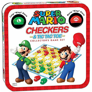 USAopoly Super Mario Combo Checkers/Tic Tac Toe (Tin)