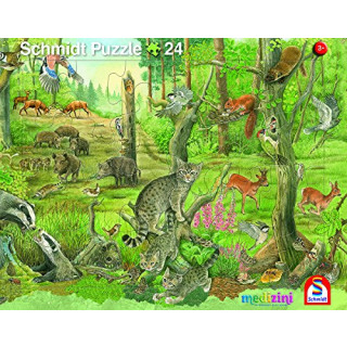 2er-Set Rahmenpuzzle Wald und Wiese 24+40 Teile