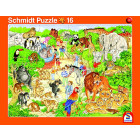2er-Set Rahmenpuzzle Zoo und Bauernhof 16+24 Teile