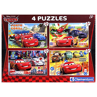 Clementoni 07602 - Disney Cars - 4 Puzzles, 2x20 + 2x60 Teile