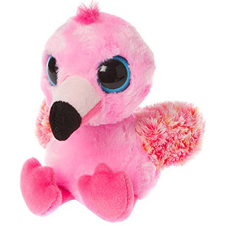 Aurora World 60373 - Yoohoo and Friends Pinkee Flamingo, Plüschtier, 12.5 cm, rosa