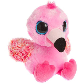 Aurora World 60378 - Yoohoo and Friends Pinkee Flamingo, Plüschtier, 20.5 cm, rosa