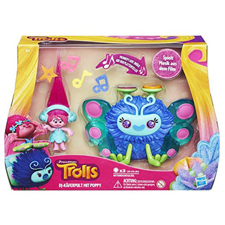 Hasbro Trolls B9885100 - Trollstadt DJ-Käferpult mit Poppy, Spielset