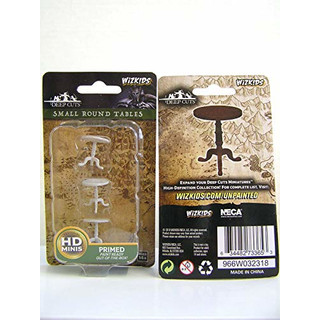 WizKids Deep Cuts Unpainted Miniatures - Small Round Tables