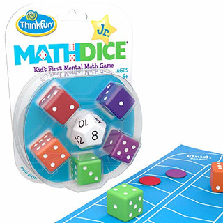ThinkFun Math Dice Junior Game for Boys and Girls Age 6 and Up - Teachers Favorite
