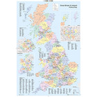 U.K. Political Map Poster Print, 61x92 cm