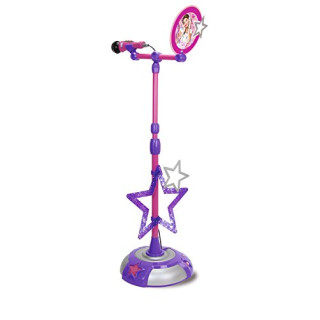 Smoby 27223 - Violetta Standmikrofon 2-fach sortiert, lila/pink oder gold/rosa Version