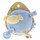 Eileen The Sleep Baby Blue Soft Plush Toy 20cm