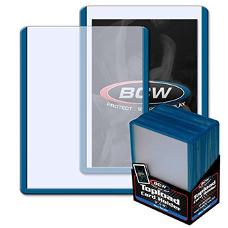 3 X 4 Topload Card Holder Blue Colored Border by BCW Diversified