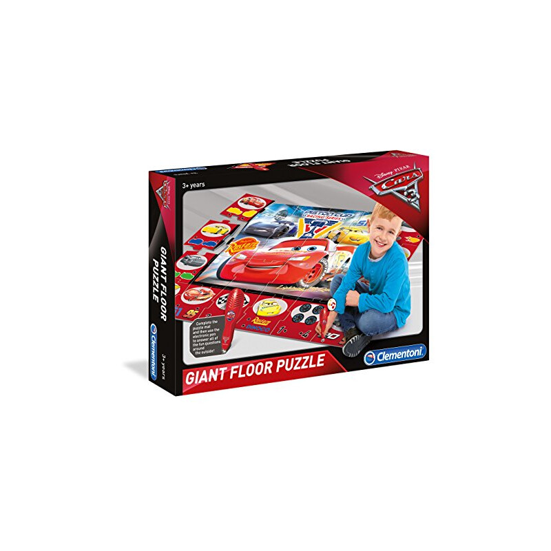 Clementoni- Disney Cars on The Road Supercolor Road-104 Maxi Pièces