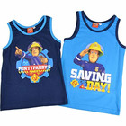 Feuerwehrmann Sam Kinder Jungen Hemdchen, 2er Pack, blau...