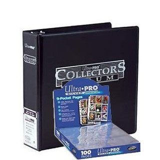 Ultra Pro 3-Ring Collectors Album Schwarz+ 100 9-Pocket Silver Pages Ordnerseiten Black - Magic: The Gathering - Yu-Gi-Oh!
