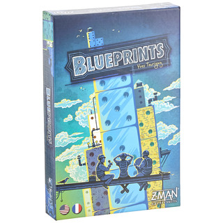 Z Man Games | Blueprints | Board Game | Ages 13+ | 2-4 Players | 30 Minutes Playing Time