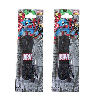 Marvel Comic Character Trainer Shoelaces Loot Crate Exclusive 48" Laces with Marvel Avengers Design