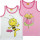 Biene Maja Girls Shirt, 2er Pack, rosa/weiß (110/116)