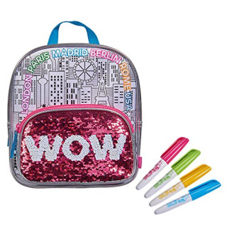 Simba 106374266 - Color Me Mine Swap Back Pack Tasche zum Bemalen / Jetzt neu mit trendigen Wendepailletten
